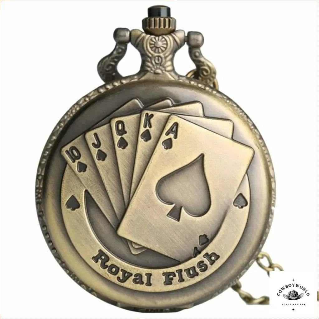 Montre à Gousset Poker - Cowboy World
