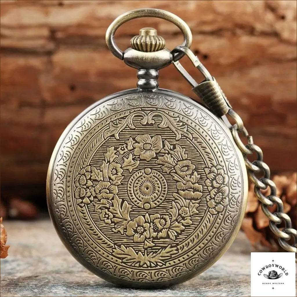 Montre à Gousset Quartz - Cowboy World