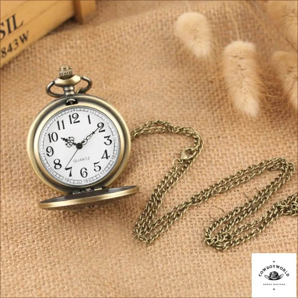 Montre à Gousset Stylisée - Cowboy World