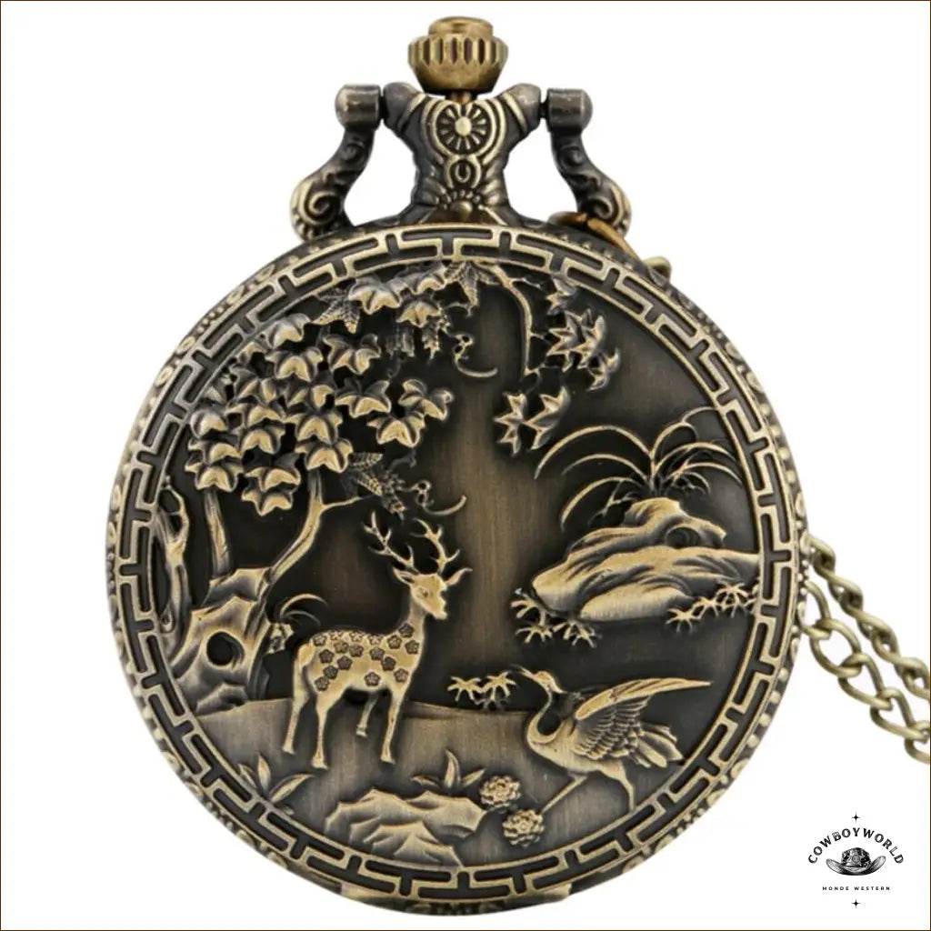 Montre de Poche à Cylindre Femme - Cowboy World