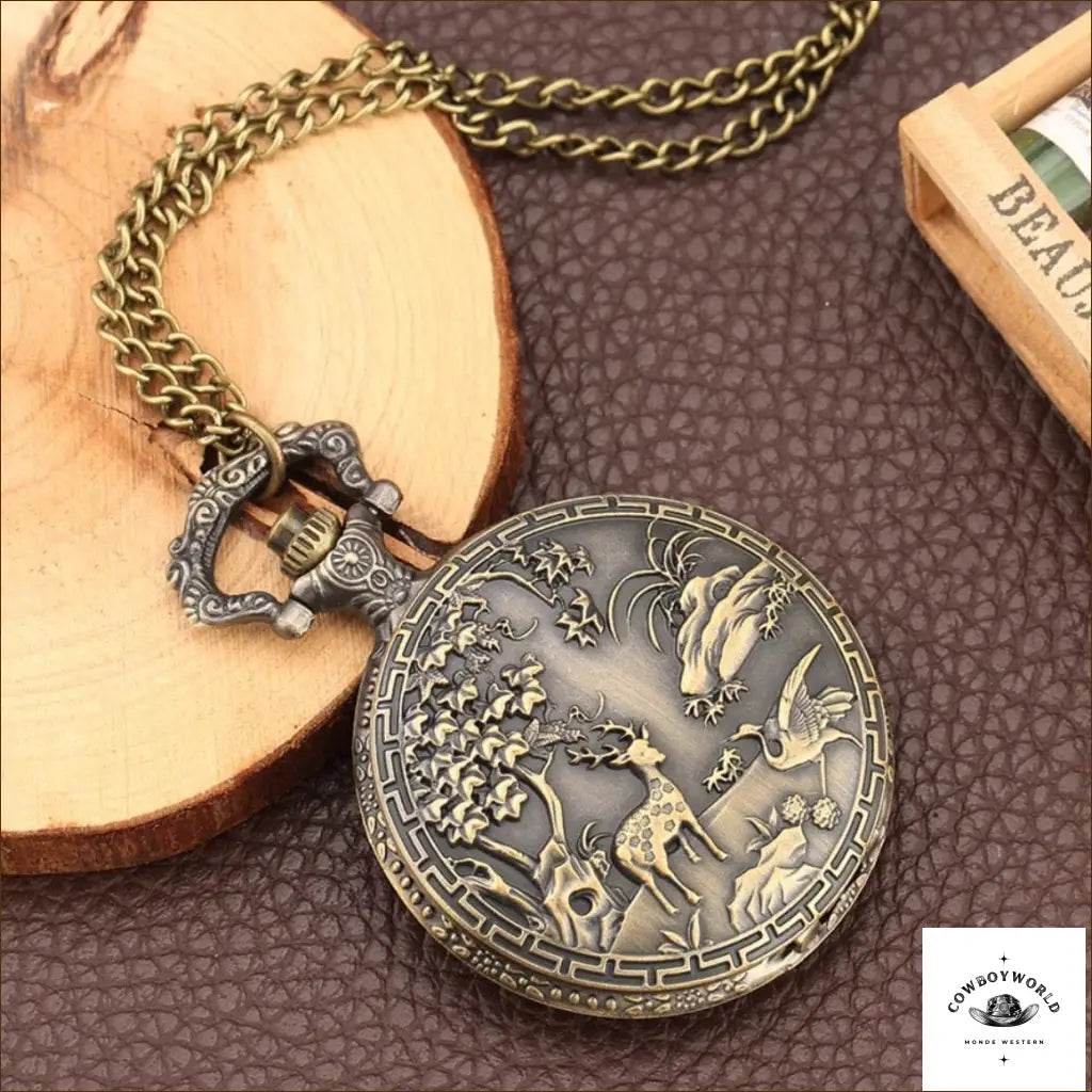 Montre de Poche à Cylindre Femme - Cowboy World