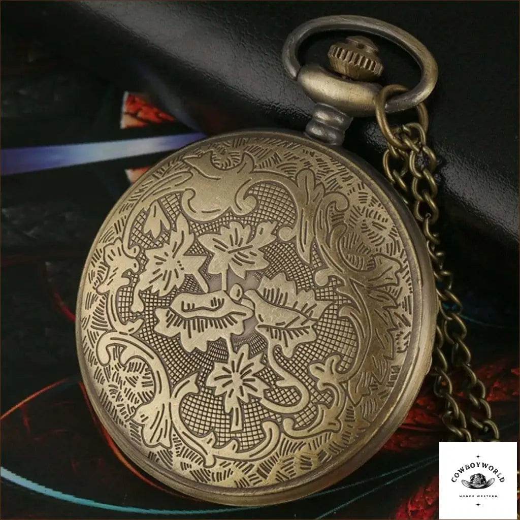 Montre de Poche Ancienne Pour Femmes - Cowboy World