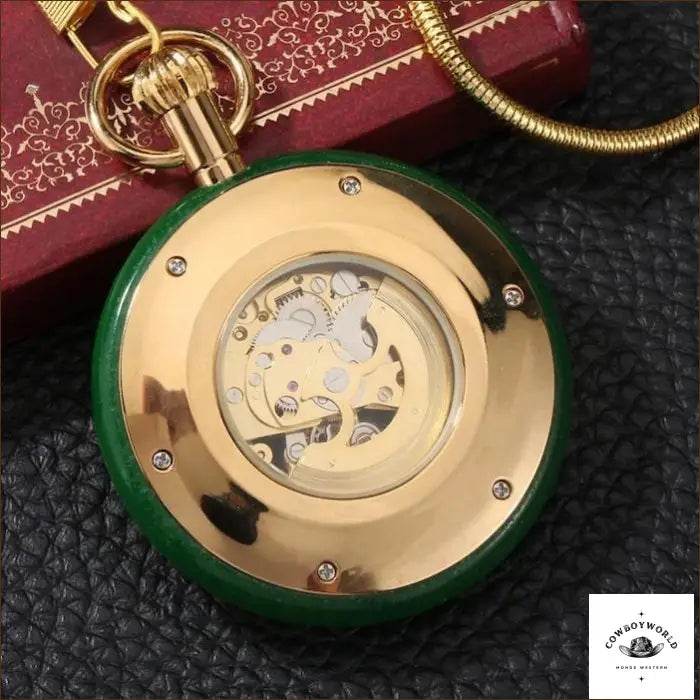 Montre de Poche Verte - Cowboy World