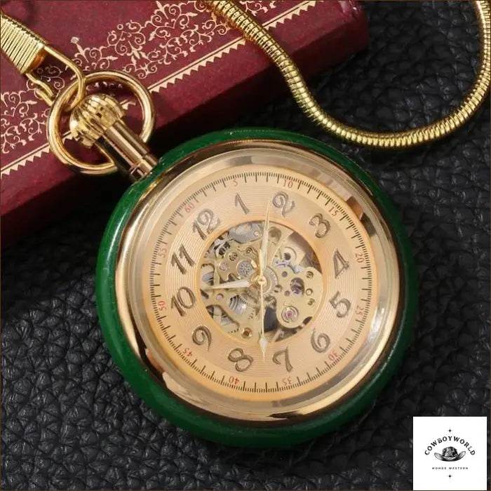 Montre de Poche Verte