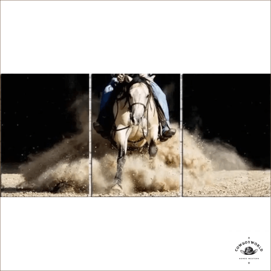 Peinture Cowboy en Cavale - Cowboy World