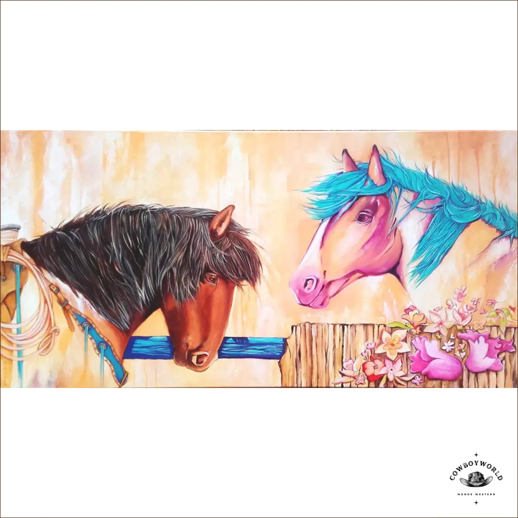 Peinture Western Mustangs