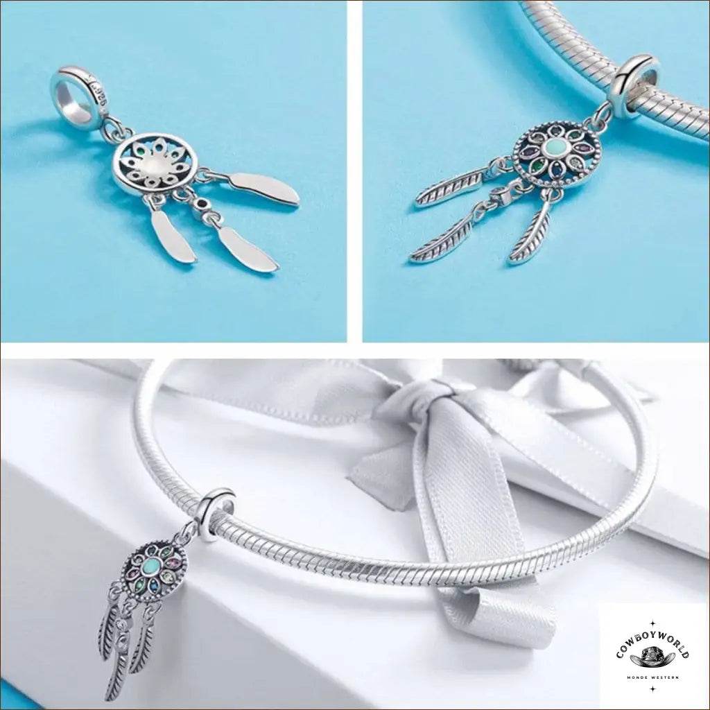 Pendentif Attrape-Rêves (Argent) - Cowboy World