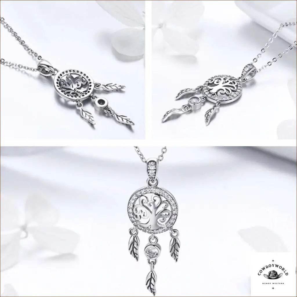 Pendentif Attrape-Rêves Bijou (Argent) - Cowboy World