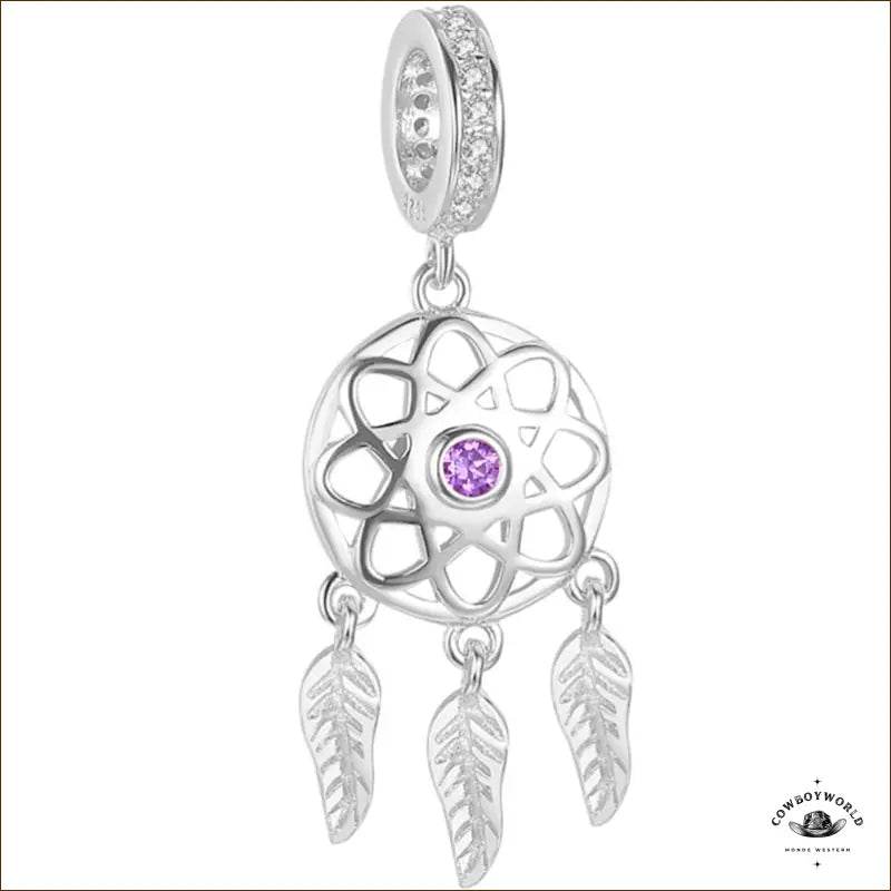 Pendentif Attrape-Rêves Perles (Argent) - Cowboy World