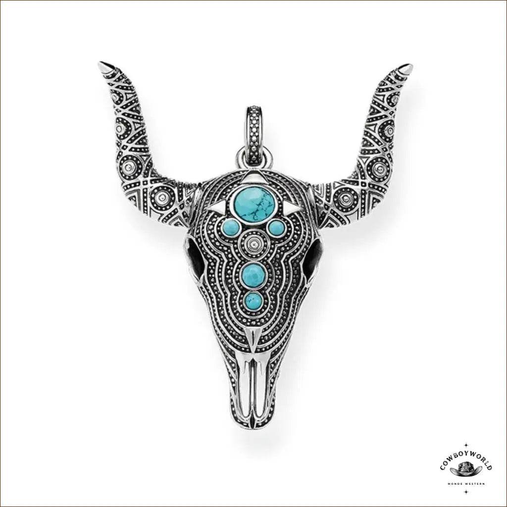Pendentif Cornes de Buffle - Cowboy World