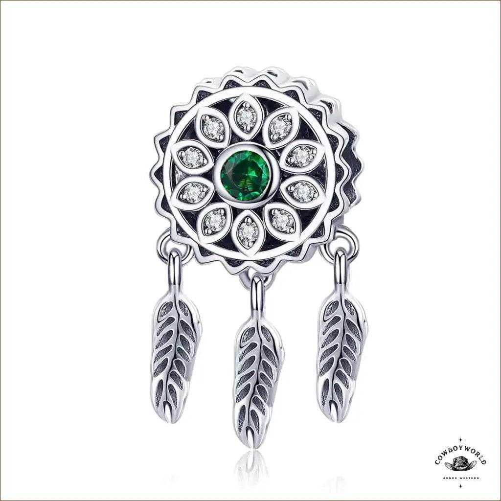 Pendentif Femme Attrape Rêve (Argent) - Cowboy World