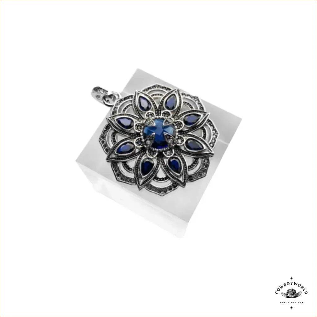 Pendentif Fleur de Lotus (Argent) - Cowboy World