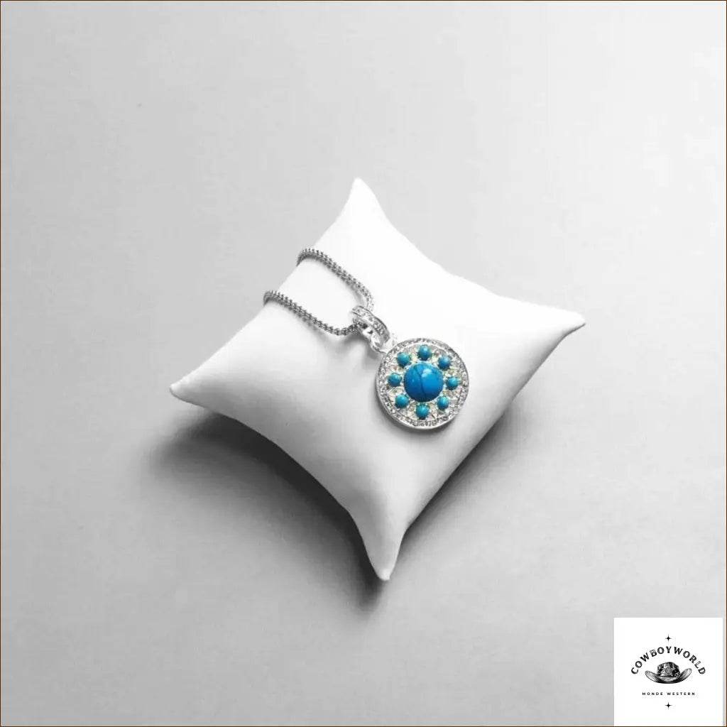 Pendentif Pour Collier Country (Argent) - Cowboy World