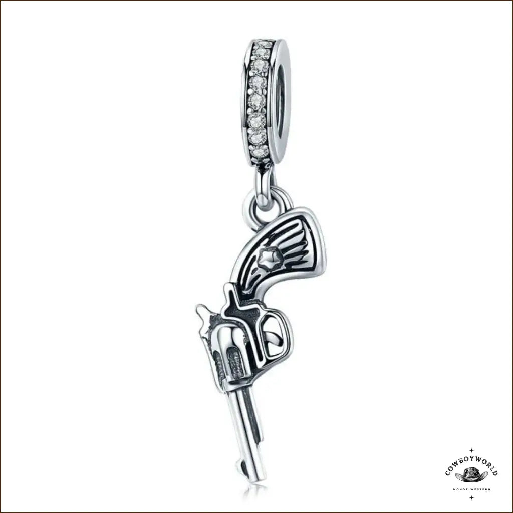 Pendentif Revolver (Argent)