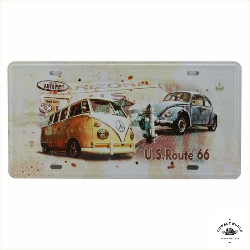 Plaque Métal Arizona - Cowboy World