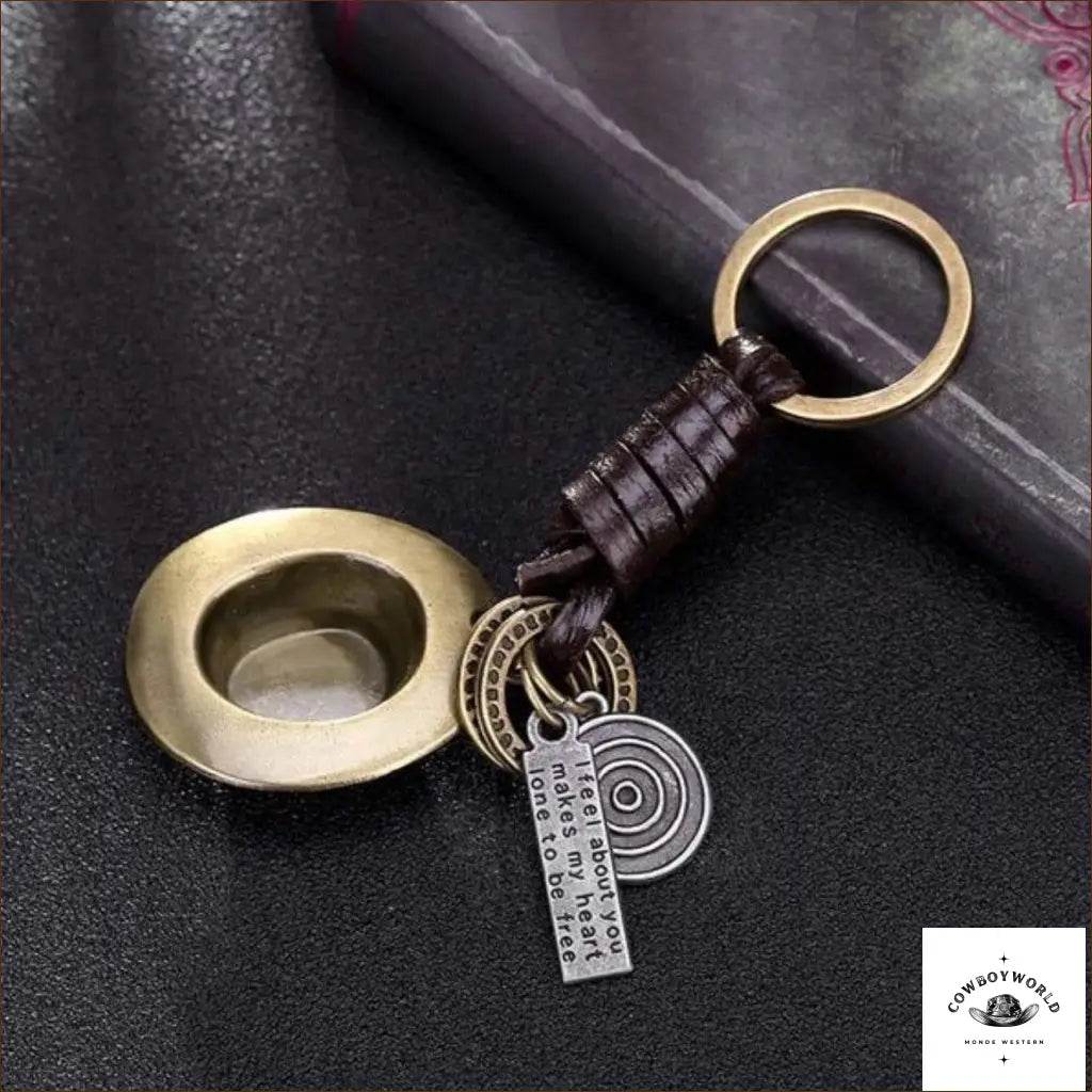 Porte-Clef Western Chapeau de Cowboy Rétro - Cowboy World