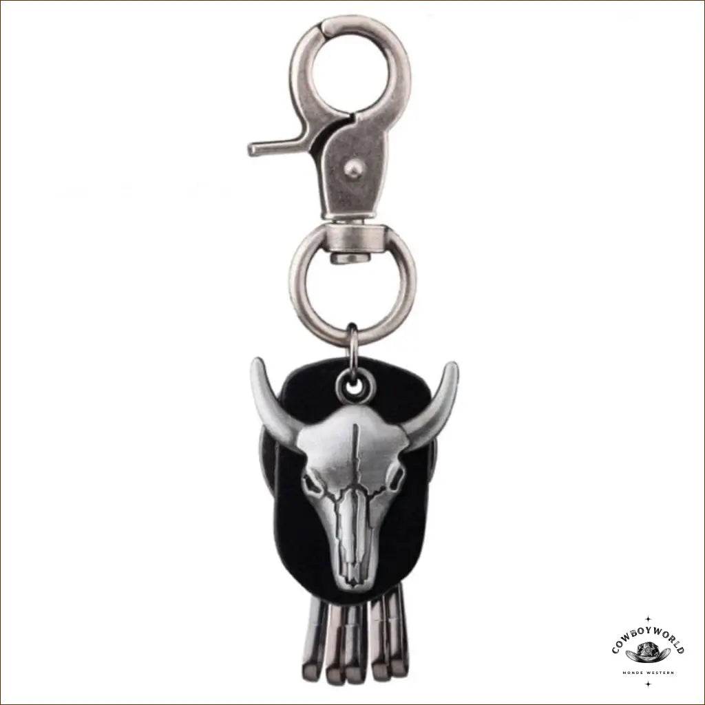 Porte-Clef Western Crâne de Buffle - Cowboy World