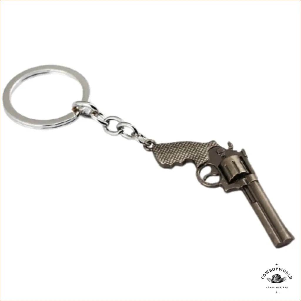 Porte-Clef Western Revolver Vintage - Cowboy World