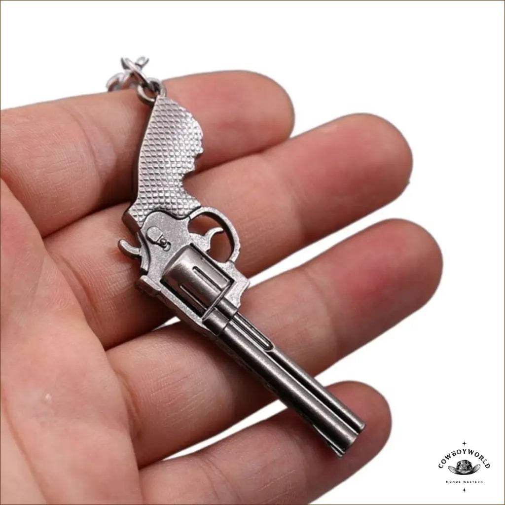 Porte-Clef Western Revolver Vintage - Cowboy World