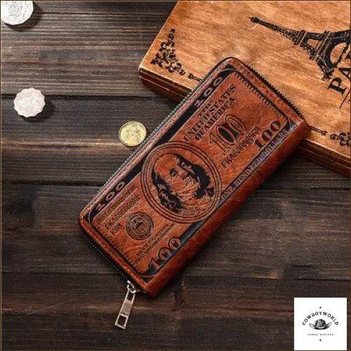 Portefeuille Western 100 Dollars - Cowboy World