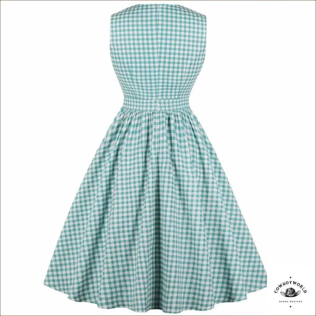 Robe à Carreaux Style Cowboy - Cowboy World