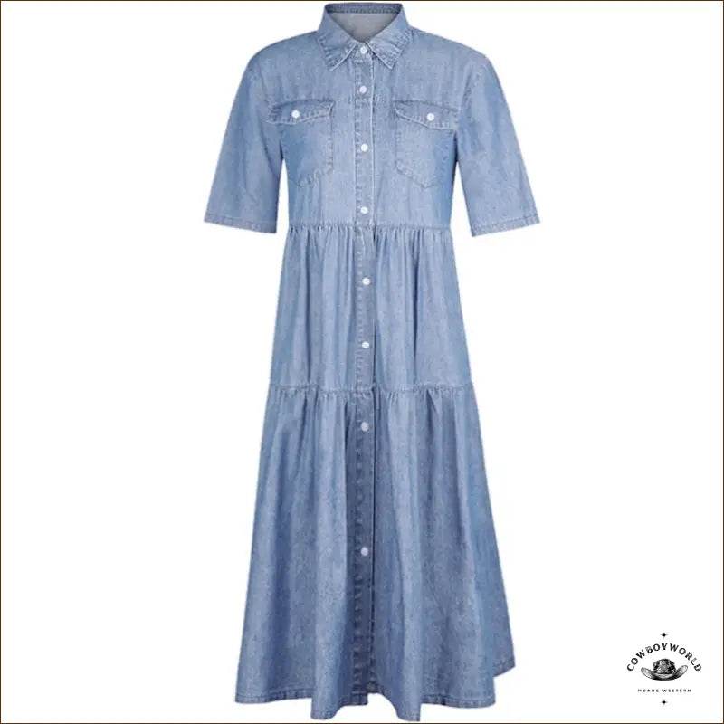 Robe de Cowgirl en Denim - Cowboy World
