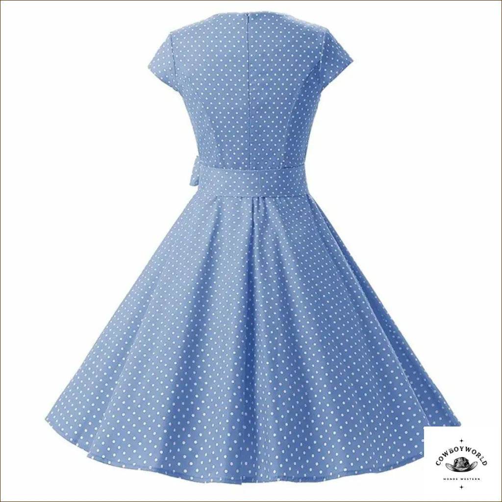 Robe Style Western Bleu Clair - Cowboy World