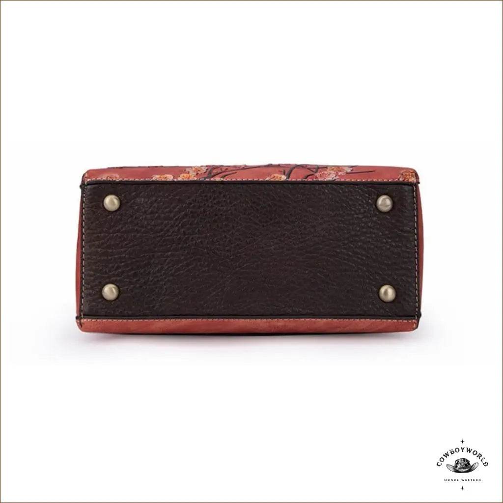 Sac Cuir Motif Floral - Cowboy World