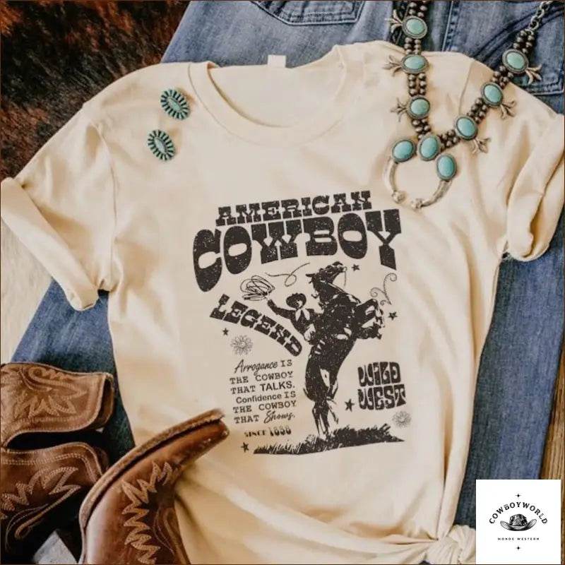 T-Shirt Cowboy Americain Cowboy - Cowboy World