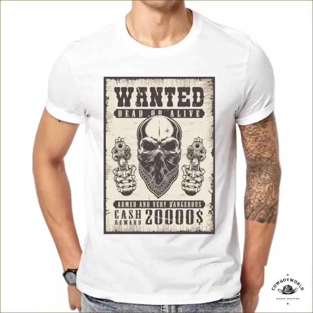 T-Shirt Cowboy Skull - Cowboy World