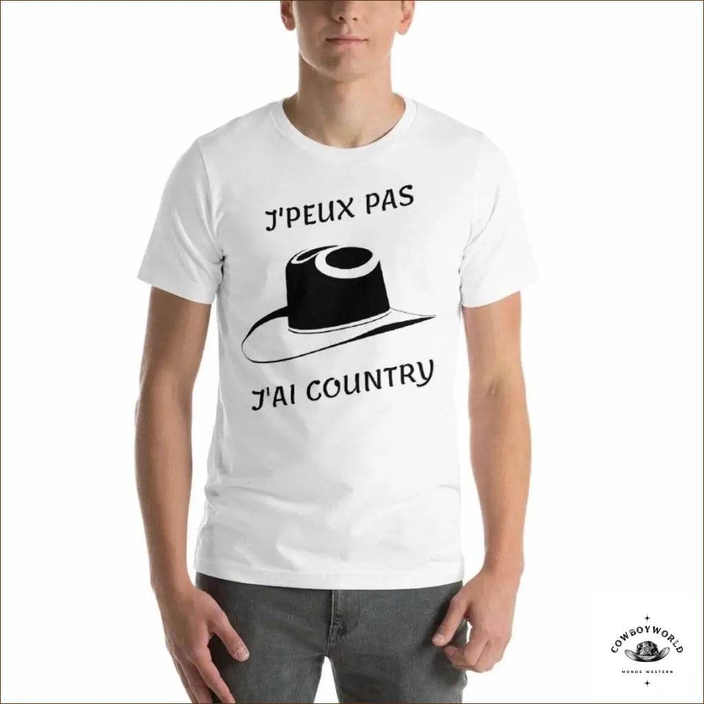 T-Shirt J'Peux Pas J'ai Country - Cowboy World
