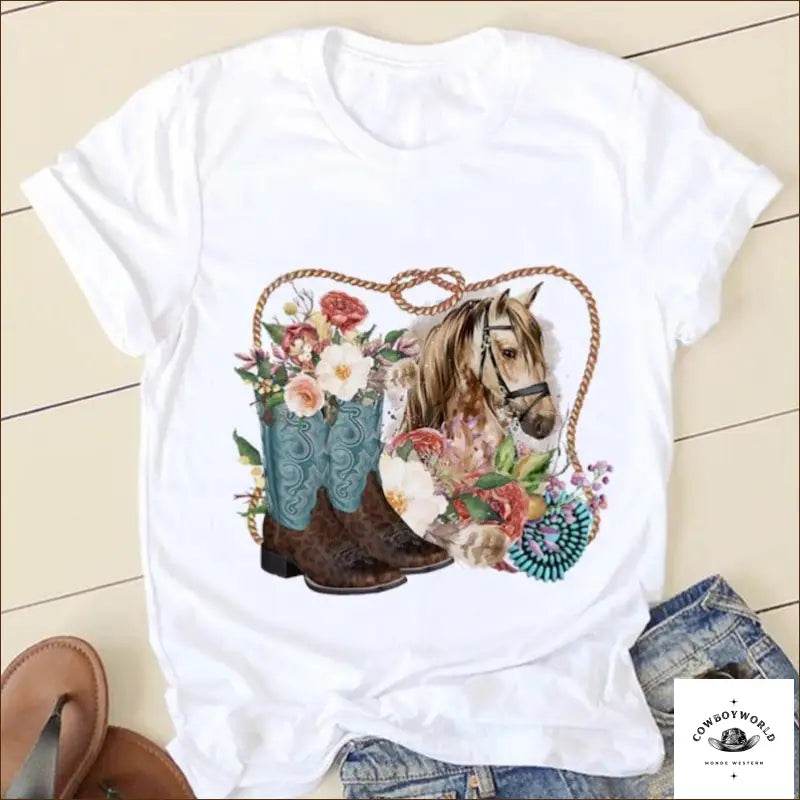 T-Shirt Look Cowgirl - Cowboy World