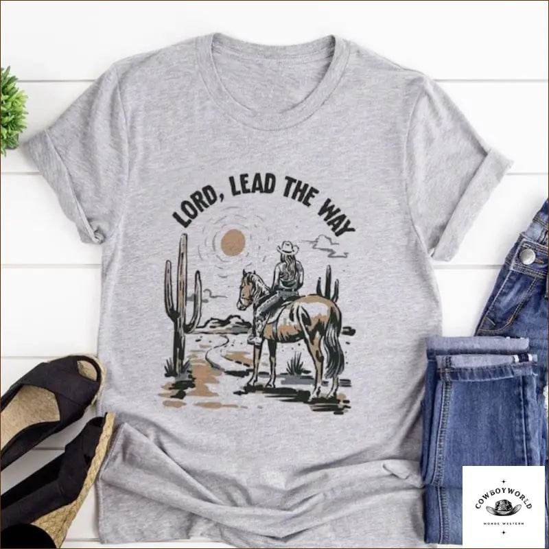 T-Shirt Western Lead The Way - Cowboy World