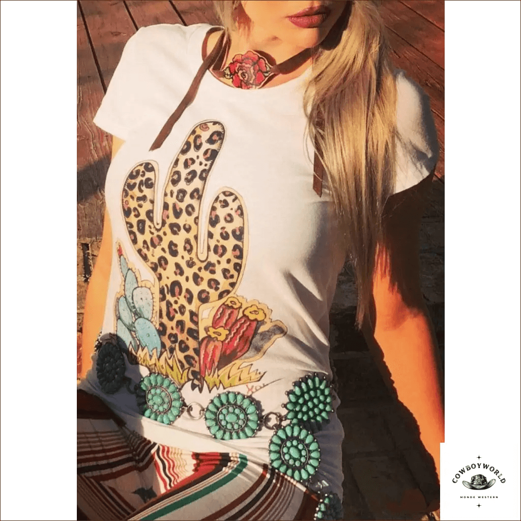 T-Shirt Western Wild Cactus - Cowboy World