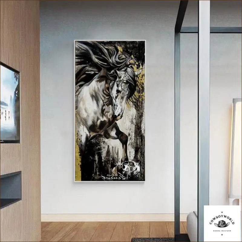 Tableau Avec Un Cheval - Cowboy World