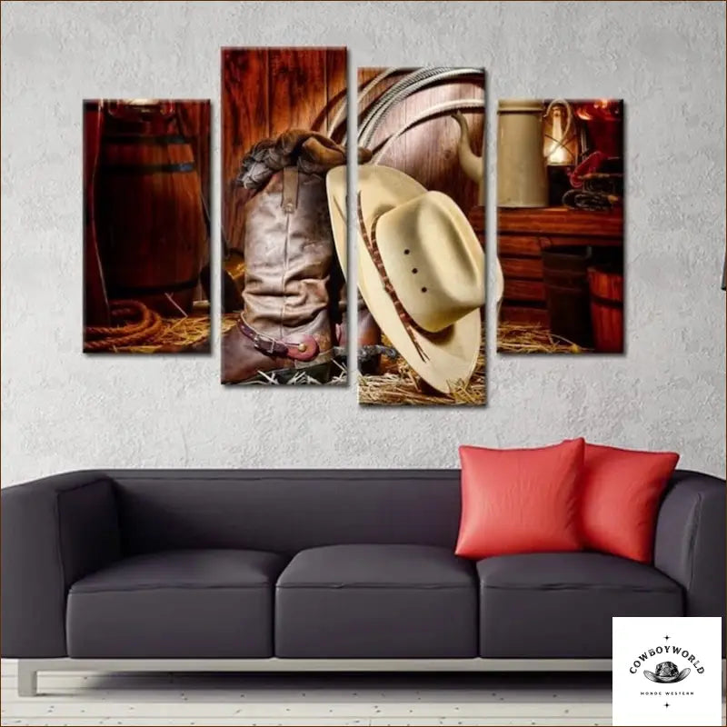 Tableau Chapeau de Cowboy