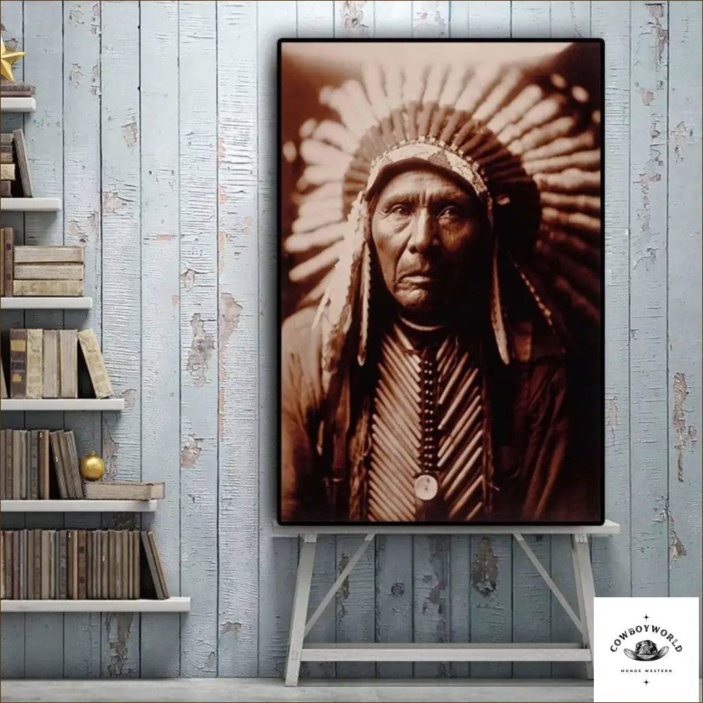 Tableau Chef Indien - Cowboy World