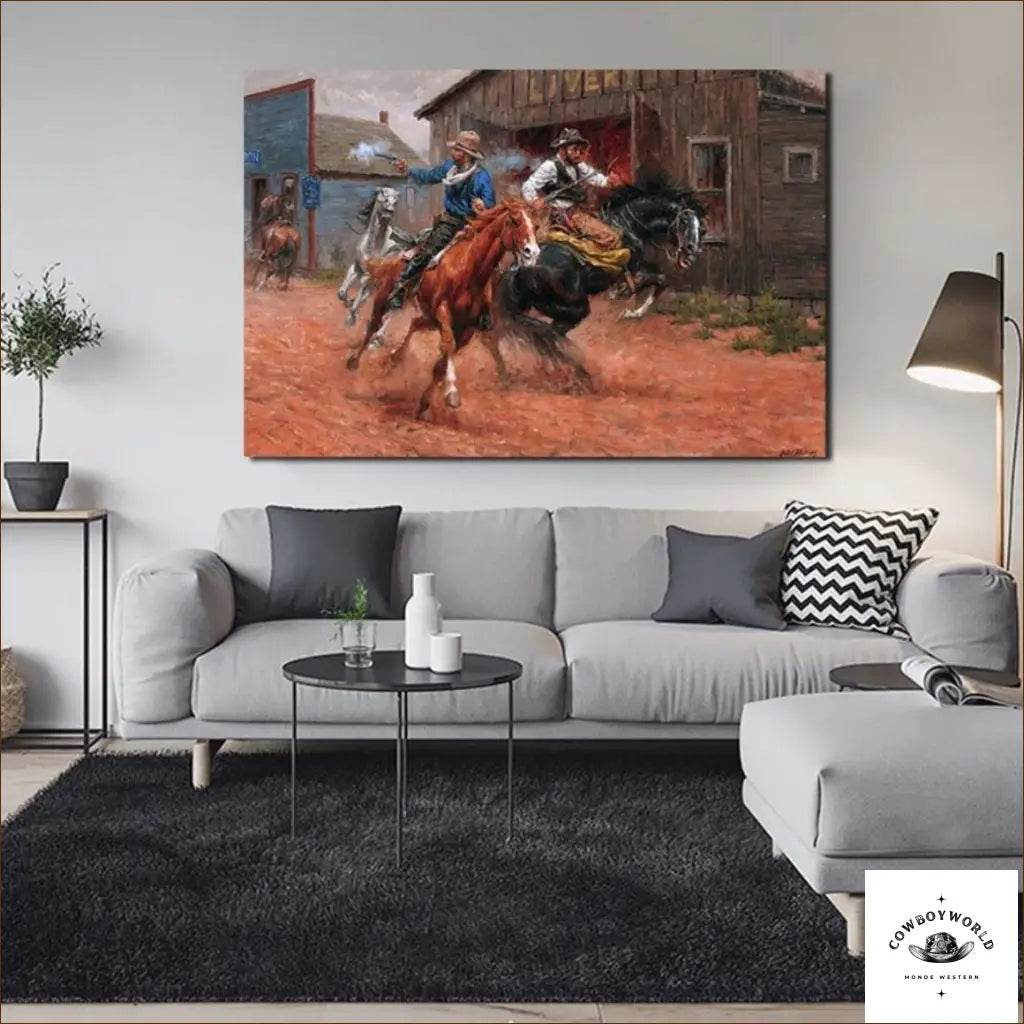 Tableau Cowboy Décoration - Cowboy World