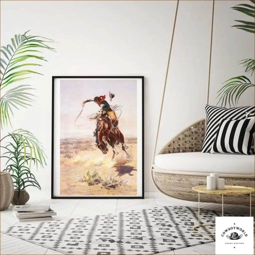 Tableau Cowboy Western - Cowboy World