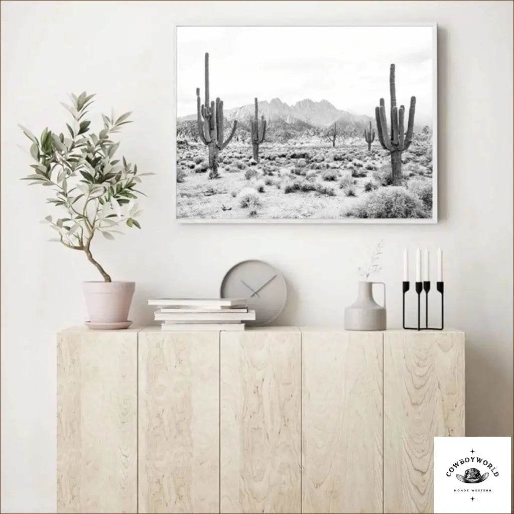 Tableau de Western Cactus - Cowboy World