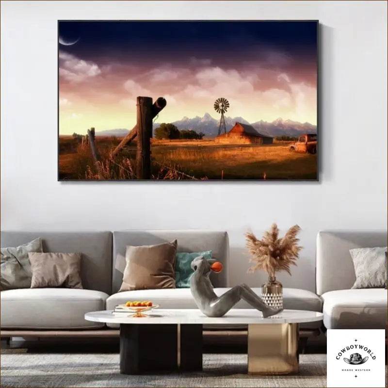 Tableau Désert Cowboy - Cowboy World