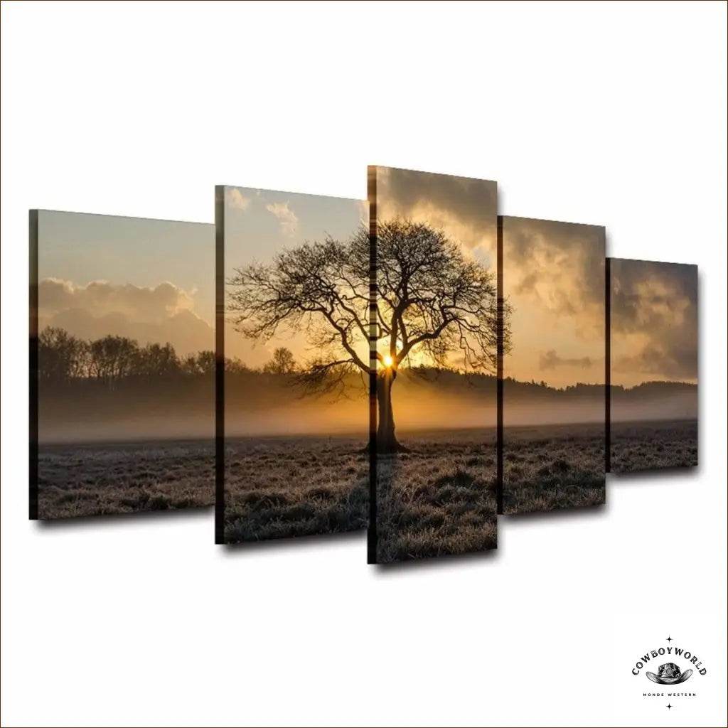 Tableau Lever de Soleil - Cowboy World