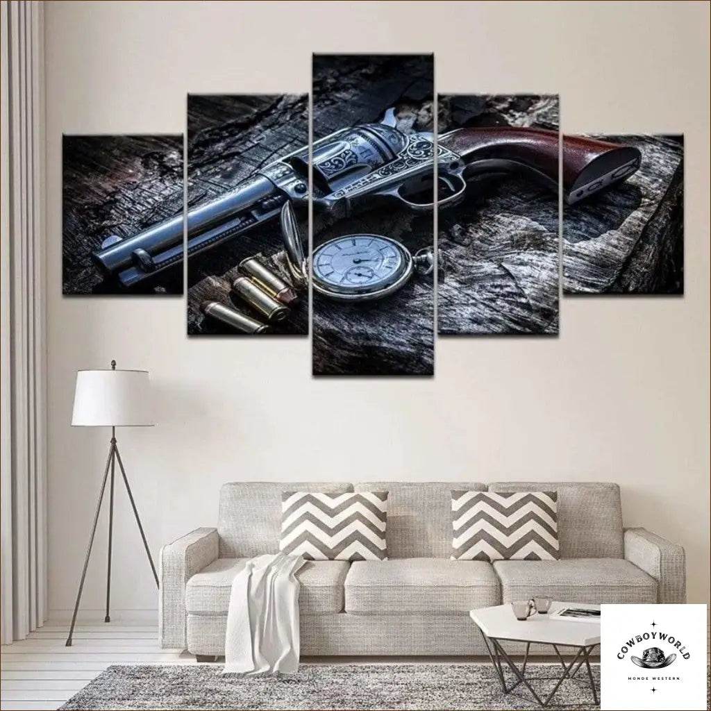 Tableau Pistolet de Cowboy - Cowboy World