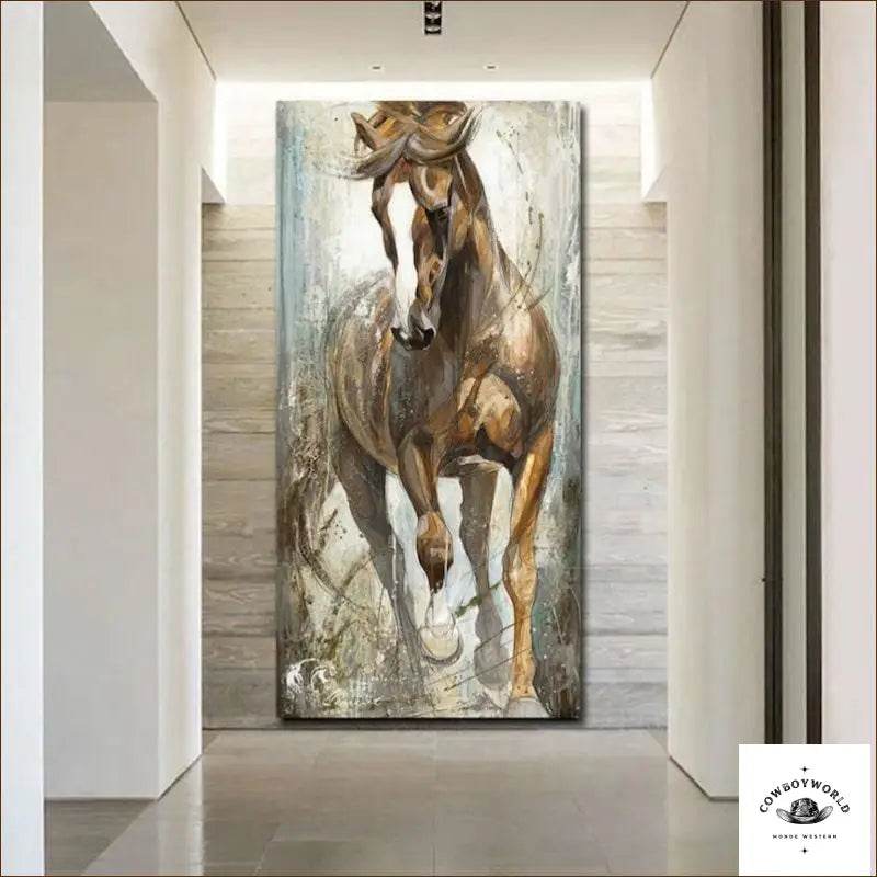 Tableau Toile Cheval - Cowboy World