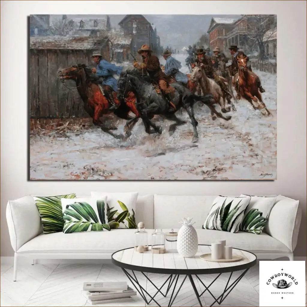 Tableau Village Western - Cowboy World