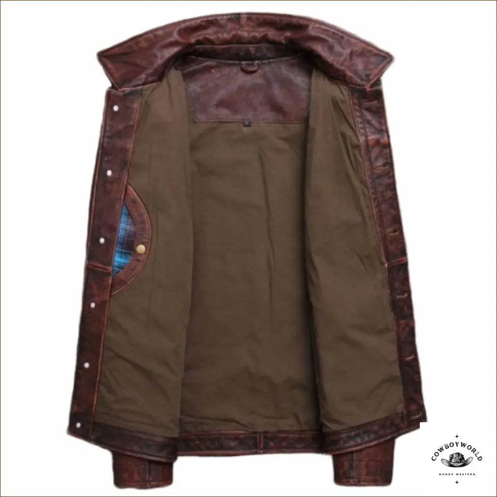 Veste Cuir Country Western - Cowboy World