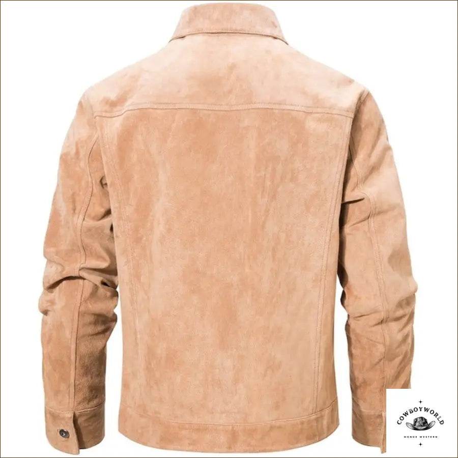 Veste Daim Marron Western - Cowboy World