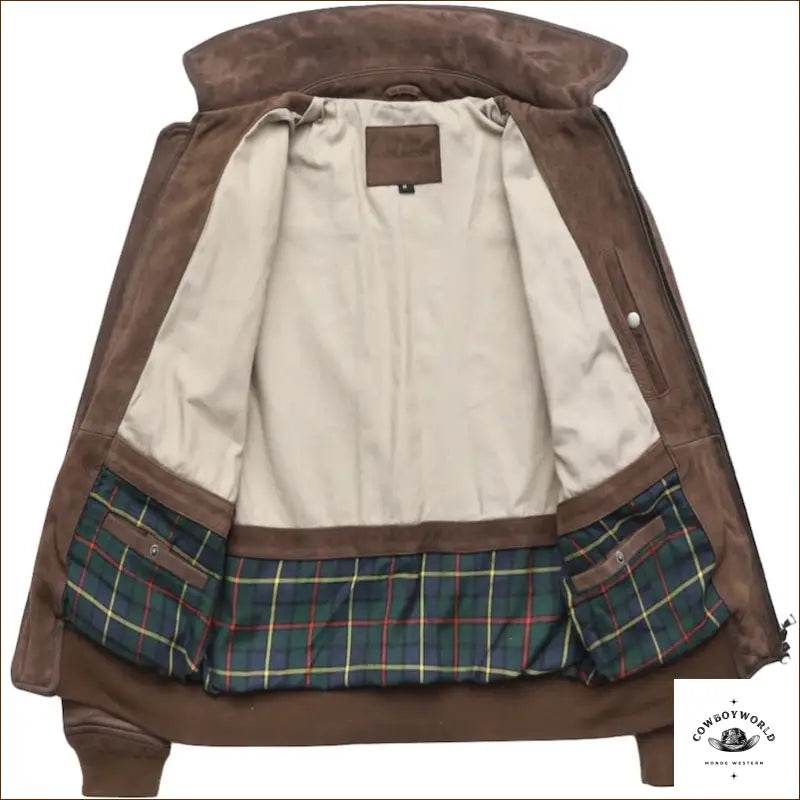 Veste en Peau Style Western - Cowboy World