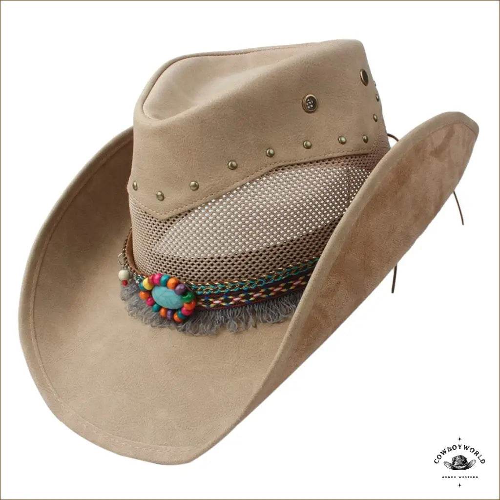 Chapeau Country Cuir Femme - Cowboy World