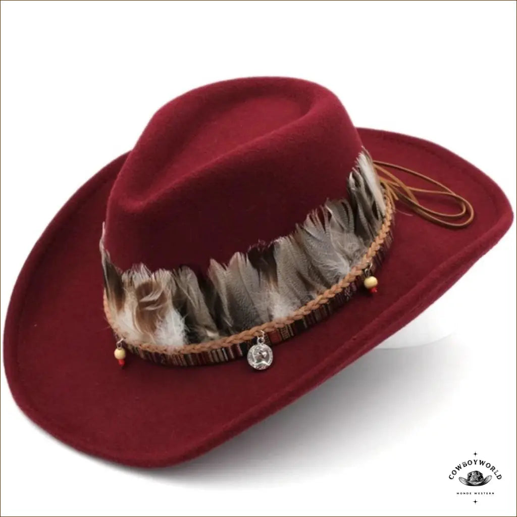 Chapeau Country Plume